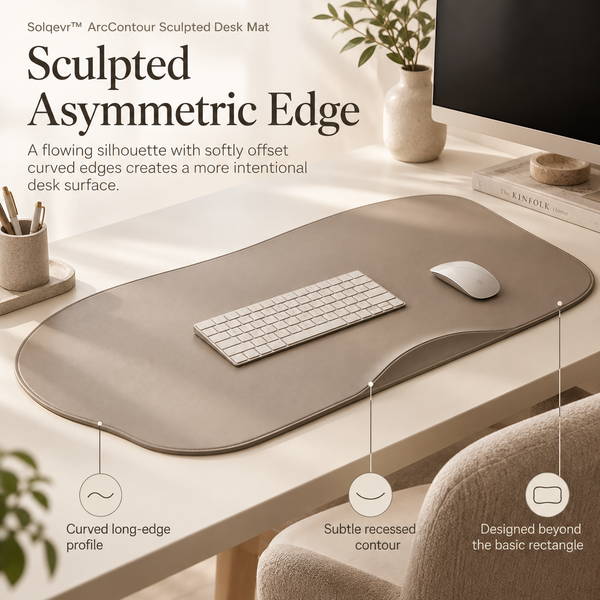 Solqevr™ ArcContour Sculpted Desk Mat
