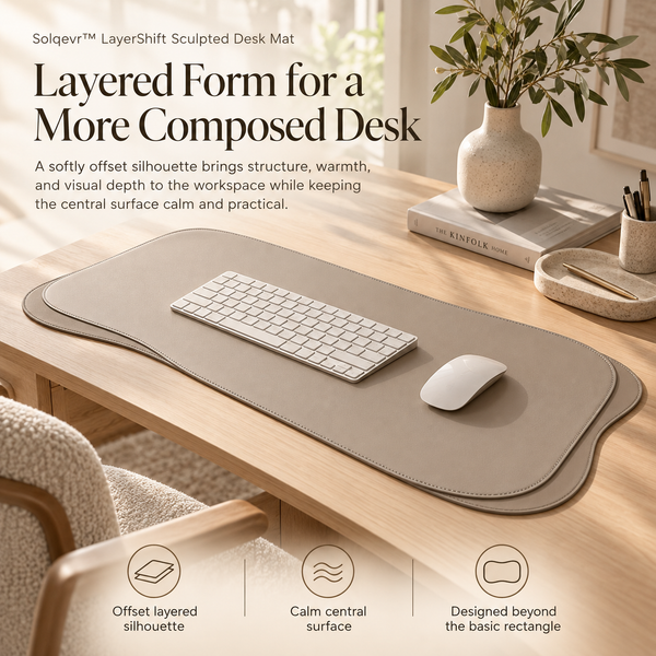 Solqevr™ LayerShift Sculpted Desk Mat