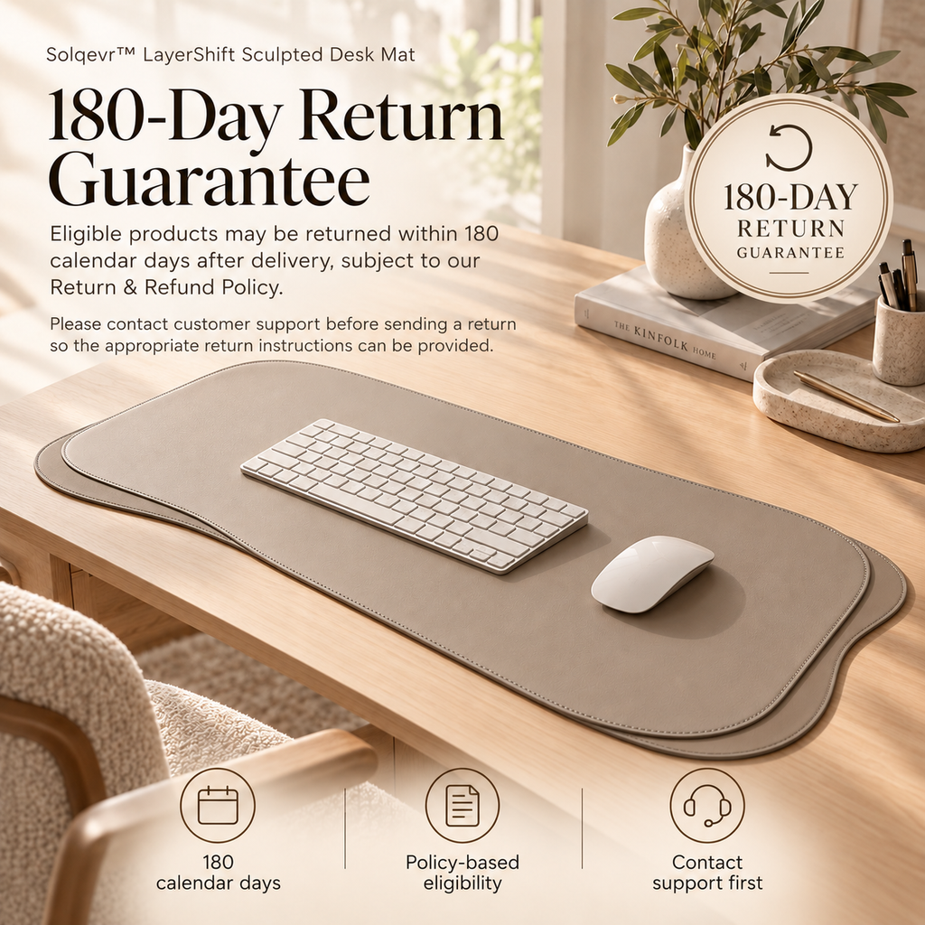 Solqevr™ LayerShift Sculpted Desk Mat