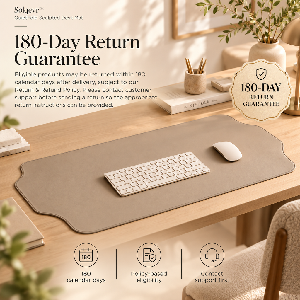 Solqevr™ QuietFold Sculpted Desk Mat