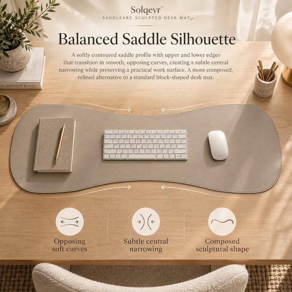 Solqevr™ DriftLine Sculpted Desk Mat