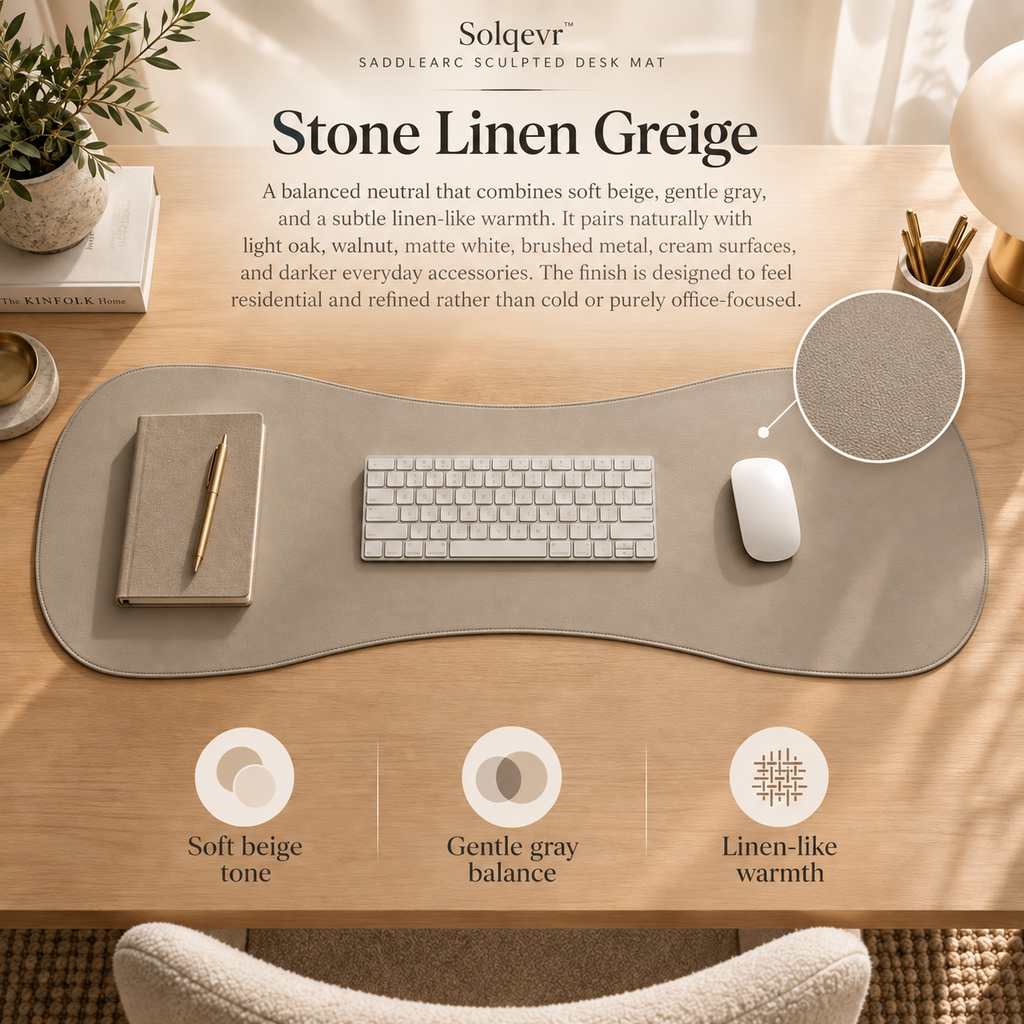 Solqevr™ DriftLine Sculpted Desk Mat