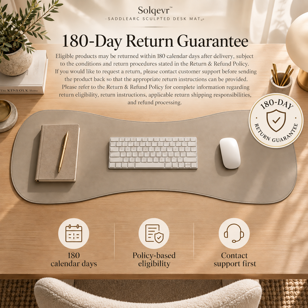 Solqevr™ DriftLine Sculpted Desk Mat