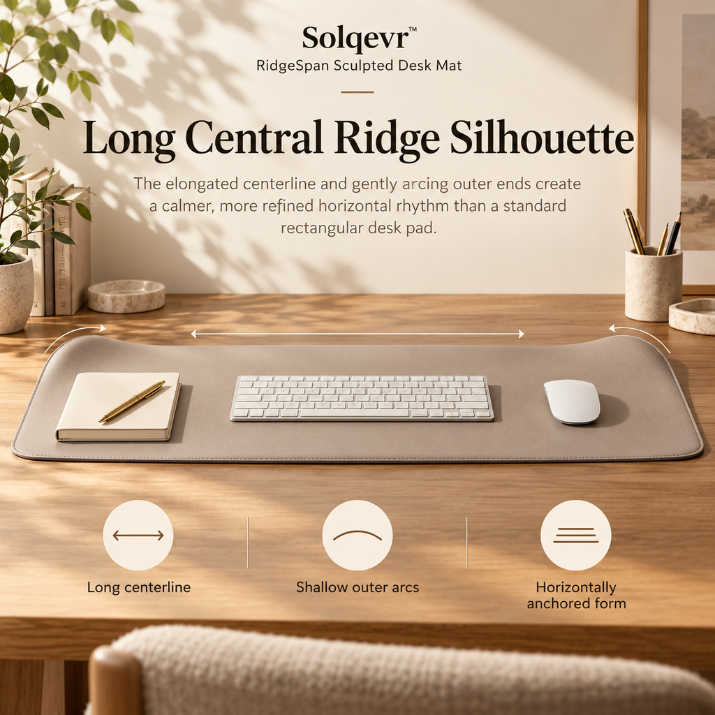 Solqevr™ RidgeSpan Sculpted Desk Mat